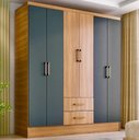 Ver imagem 7 de Kit Guarda Roupa 6 Portas+ Cômoda+ Sapateira=quarto Completo