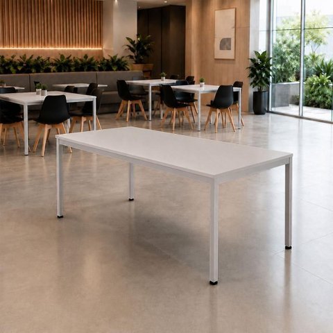 Mesa Industrial Casa Lar 180cm Cinza F5 Office
