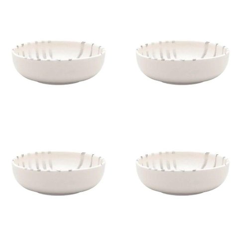 Conjunto de Tigela 04 Peças Flat Samambaia 600 Ml Oxford