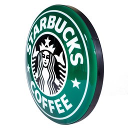 Luminoso de Parede Starbucks Cafeteria Café Retrô Vintage para Bar, Churrasqueira, Espaço Gourmet - 3