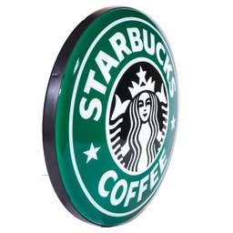 Luminoso de Parede Starbucks Cafeteria Café Retrô Vintage para Bar, Churrasqueira, Espaço Gourmet - 2