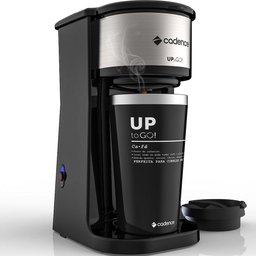 Cafeteira Elétrica Preta To Go com Copo Térmico Cadence 220V - 5