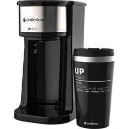 Cafeteira Elétrica Preta To Go com Copo Térmico Cadence 220V - 1