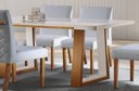 Ver imagem 2 de Mesa de Jantar Base Madeira Maciça - Real-2,0 x 1,0 metros - Requinte Salas