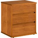 Ver imagem 1 de Mesa de Cabeceira 3 Gavetas Telescópicas Mdf - Grécia-nature - Bianchi Móveis