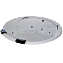 Ver imagem 1 de Banheira Redonda Havaí COMPLETA com hidro em acrílico  220V