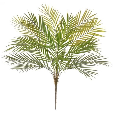 Planta Artificial Folhagem Palmeira C/print X16 Verde Outono 68cm