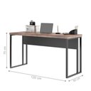 Ver imagem 2 de Gaveteiro com Prateleira e Mesa Morumbi Noce Preto