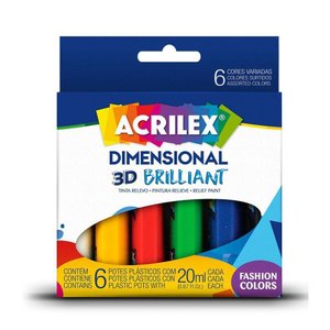 Cola Relevo Dimensional Brilliant 3d C-6 Cores