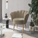 Ver imagem 2 de Recepção Cadeira para Clientes Poltrona Salao Lash Design Cor:Capuccino