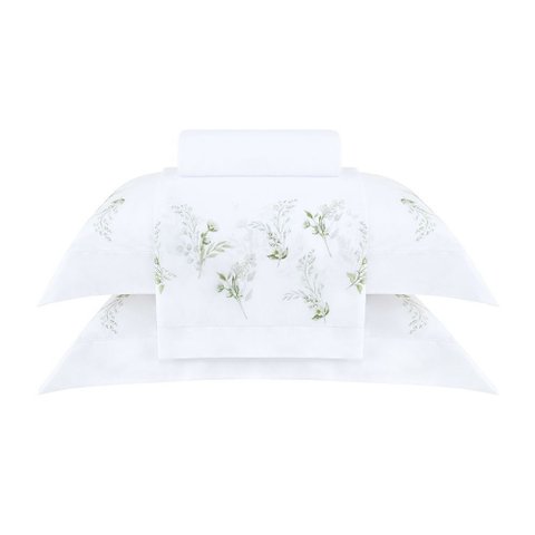 Jogo Cama Casal Buddemeyer 200 Fios Gran Percalle Blanche