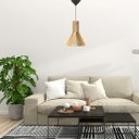 Ver imagem 2 de Luminária Teto tipo Pendente FUNIL MDF Completa -:MDF CRU