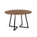 Ver imagem 1 de Mesa de Jantar Redonda Industrial 90cm 4 Lugares Rigo MDF Noronha - Straub Web