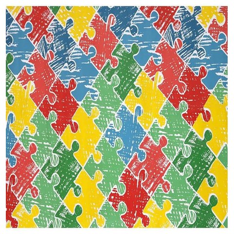 Piso Vinílico 0,7 Mm Rolo com 12,5m² Pav0058 Quabra-cabeça Kapazi