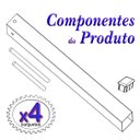 Ver mais imagens de Mf Multiforma - 4 Suportes Pia Chumbar Bancada Mesa 40 Cm Preto