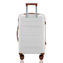 Ver imagem 4 de Mala Média 23kg em Polipropileno Rodas 360º Cadeado Tsa Gladiador P1m:branco