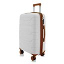 Ver imagem 2 de Mala Média 23kg em Polipropileno Rodas 360º Cadeado Tsa Gladiador P1m:branco