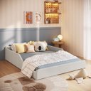 Ver imagem 2 de Cama Casal Moderna Estofada Montessoriana 148cm Sentir Completa Móveis