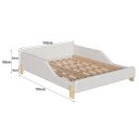 Ver imagem 3 de Cama Casal Moderna Estofada Montessoriana 148cm Sentir Completa Móveis