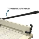 Ver imagem 4 de Guilhotina Papel Facão A3 A4 Manual 400 Folhas com Trava e Guia Importway Iwgpa-3400
