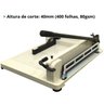 Guilhotina Papel Facão A3 A4 Manual 400 Folhas com Trava e Guia Importway Iwgpa-3400 - 5