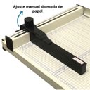 Ver imagem 3 de Guilhotina Papel Facão A3 A4 Manual 400 Folhas com Trava e Guia Importway Iwgpa-3400