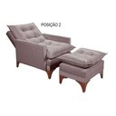 Ver imagem 3 de Poltrona Cadeira Reclinável Munique 161 Império Veludo