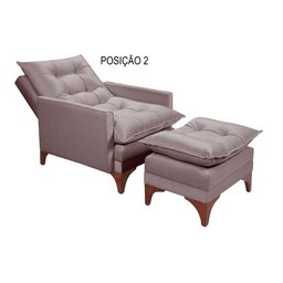 Poltrona Cadeira Reclinável Munique 161 Império Veludo - 3