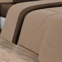 Ver imagem 3 de Edredom Malha 100% Algodão Gran Moratta 1 Peça Solteiro - Avelã-marrom