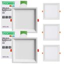 Ver imagem 1 de Kit 5 Painel de Led Quadrado Embutir Recuado 6w Bivolt Taschibra 6500k Frio