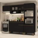 Ver imagem 1 de Armário de Cozinha Completa Atlanta Home Preto Touch