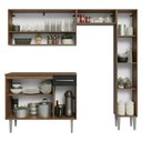 Ver imagem 5 de Armário de Cozinha Completa 197 Cm Rustic-preto Emilly Madesa 01