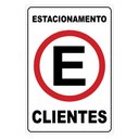 Ver imagem 1 de Placa Sinalização Estacionamento Exclusivo Para Clientes 20x30cm TaColado 10 Unidades