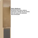 Ver mais imagens de Paneleiro Simples 2 Portas 40cm com Vidro Reflecta Brise Luciane Móveis