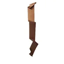 Ver imagem 1 de Decoração Escultura de Parede em Aço Abstrata Cor Bronze Único no Brasil para Quarto, Sala, Escritór