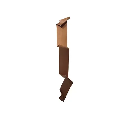 Decoração Escultura de Parede em Aço Abstrata Cor Bronze Único no Brasil para Quarto, Sala, Escritór