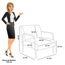 Ver imagem 4 de Poltrona Decorativa Helena Base em Aço Preto Bouclê D03 - D'rossi