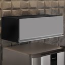 Ver imagem 6 de Armário Aéreo Geladeira 70cm Texas Preto/Cinza - Lumil Móveis