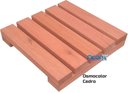 Ver imagem 1 de Deck de Madeira Modular 25x25 Cm Réguas 4 Cm com Pintura Neonx:osmocolor Cedro Semi Trans