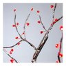 Abajur Luminária Decorativa Mesa Quarto Arvore Suíça 60 Led - Vermelho - Branco - 3