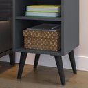 Ver imagem 4 de Conjunto de Duas Mesinhas de Cabeceira para Quarto Lindas Cinza