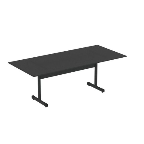 Mesa de Reunião 200cm para Escritório com Pés Tubulares em Aço Linha P15