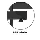 Ver mais imagens de Mesa de Reunião 200cm para Escritório com Pés Tubulares em Aço Linha P15