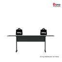 Ver imagem 4 de Mesa de Reunião 200cm para Escritório com Pés Tubulares em Aço Linha P15