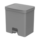 Ver imagem 1 de Lixeira de pedal trium 20L duplo compartimento chumbo Ou