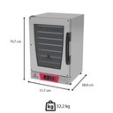 Ver imagem 2 de Forno Turbo Elétrico Progás Prp-008 Plus Vermelho 8 Esteiras com Vapor 220v P45080