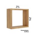 Ver imagem 3 de Nicho para Sala de Estar Decorativo 100% Mdf Decor Marrom Amêndoa
