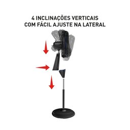 Ventilador de Coluna Arno 40cm Ve7c X-treme 7 Preto e Azul Escuro 127v - 6