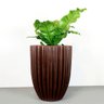 Vaso Redondo Cacau 32 X 46 Cm Vasart 09 - Antique Rusty - 1