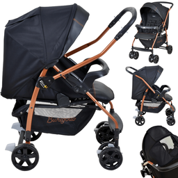Carrinho Passeio Bebe Conforto Base Burigotto Rio K Preto Cobre - 2